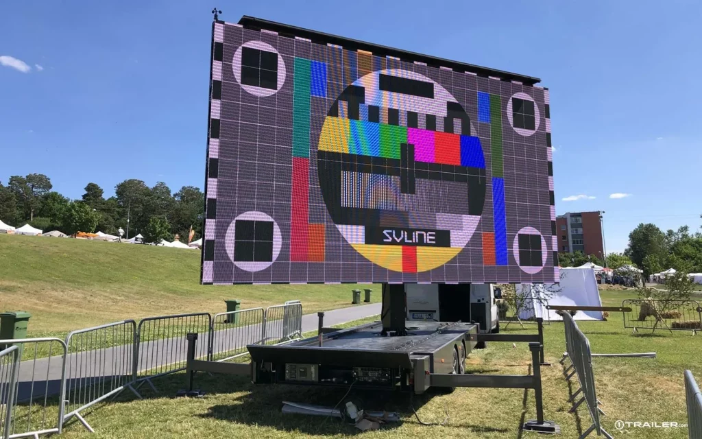 écran géant exploira production mis en extérieur, parfait pour une soirée cinéma en plein air